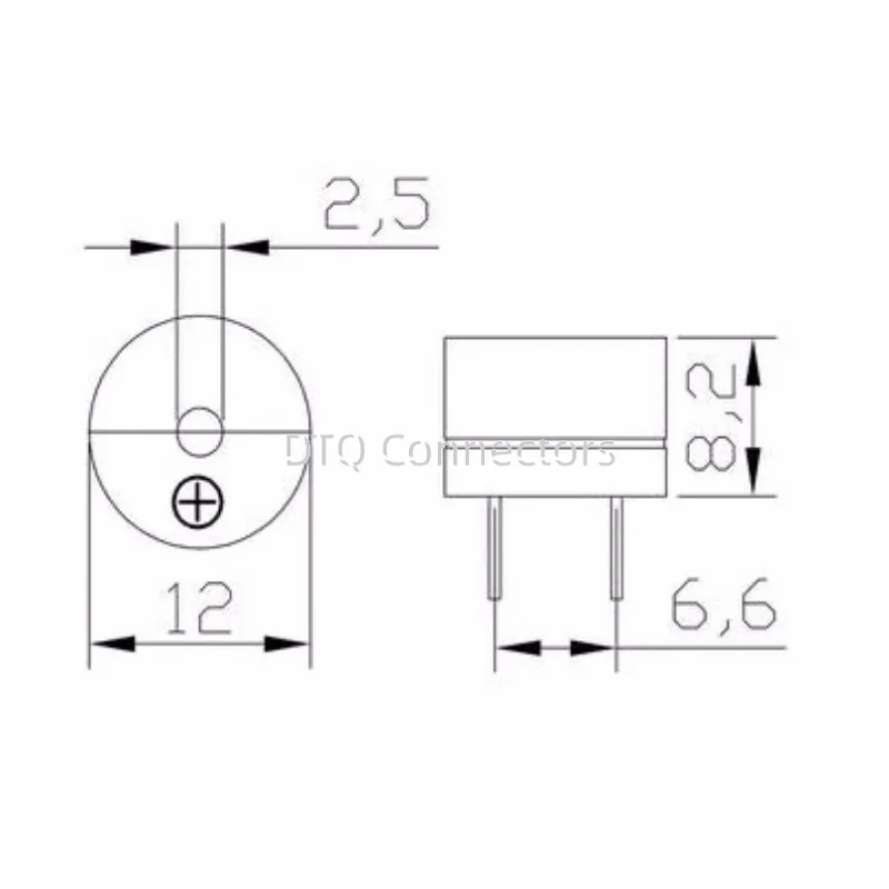Passive Buzzer AC 12MMx8.5MM 12085 16R 42R Resistance 3V 5V 9V 12V In Common Use Mini Piezo Buzzers For Arduino Diy Electronic