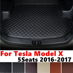 Car trunk mat for Tesla Model X 5Seats 2017 2016 Rear Cargo Liner Protect Cover Interior Accessories Tail Boot Tray luggage Pad