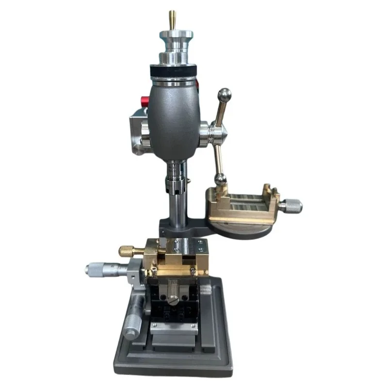 High Precision Watch Repair Bench Drill 0.01mm Tolerance Forward Reverse Rotation For Watch Case Broken Screw Component Drilling