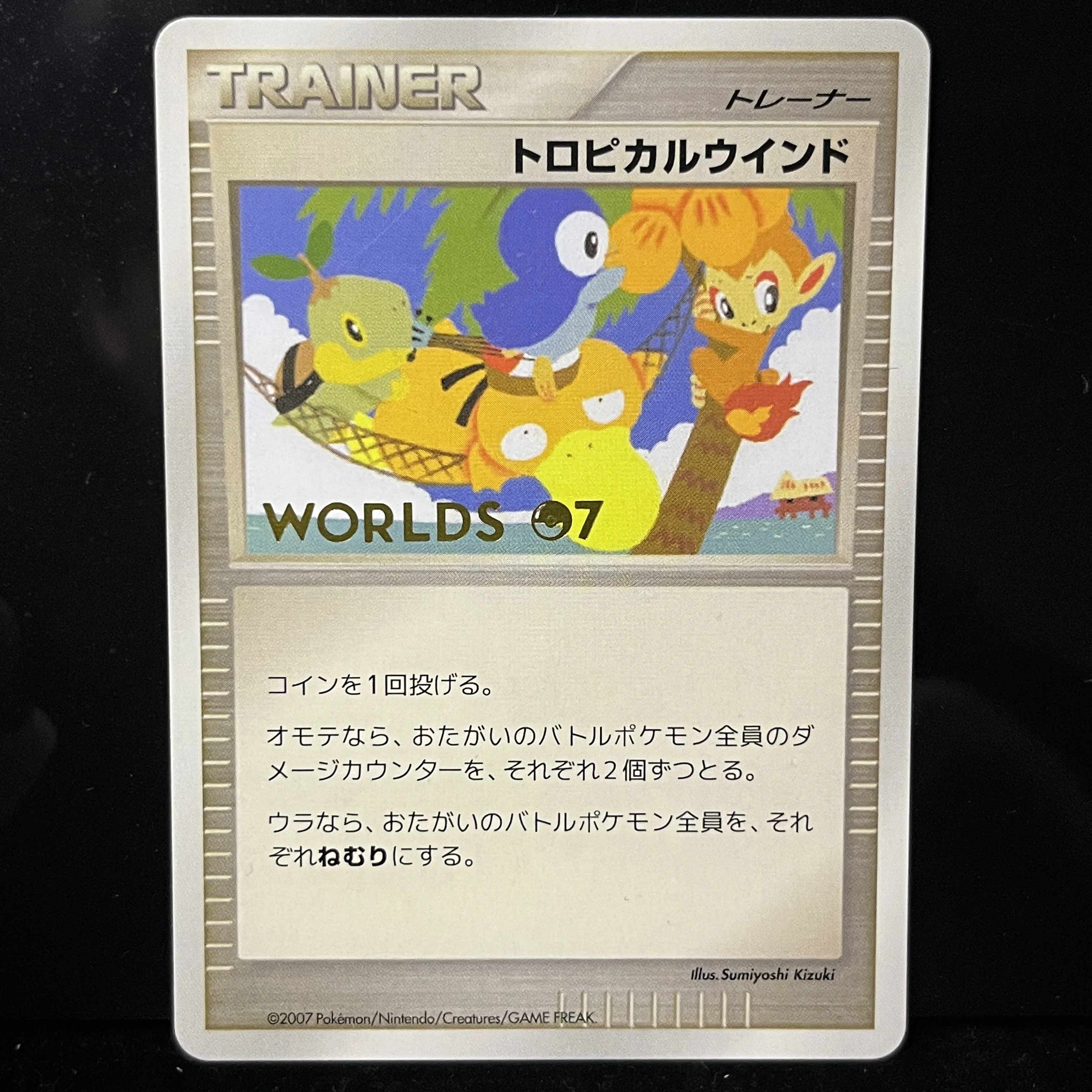 PTCG World Championships Promo Cards - Champions Festival Paradise Resort Tropical Tidal Wave Beach Wind Holo Custom 19 Gift Set