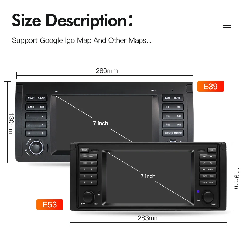 For BMW 5 Series X5 E39 E53 M5 520 523 525 528 530 Carplay Video Player Autoradio Car Radio Android 13 Auto Audio Multimedia GPS