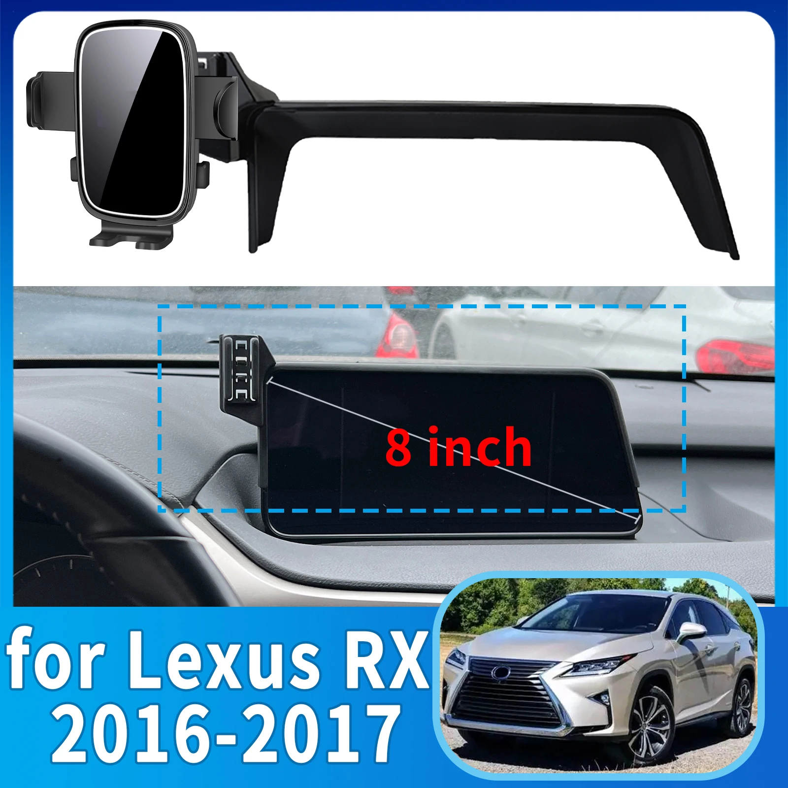 

fit for Lexus RX 2016 2017 Phone Holder, Dashboard Screen Mount Bracket Easy Installation​​ Car accessoires