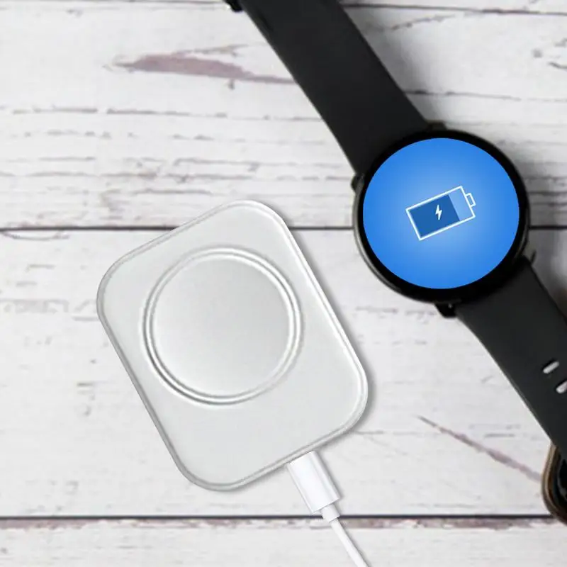 Station de charge rapide magnétique portable, chargeur USB pour Smartwatch, compatible Bluetooth, S6 Type-C