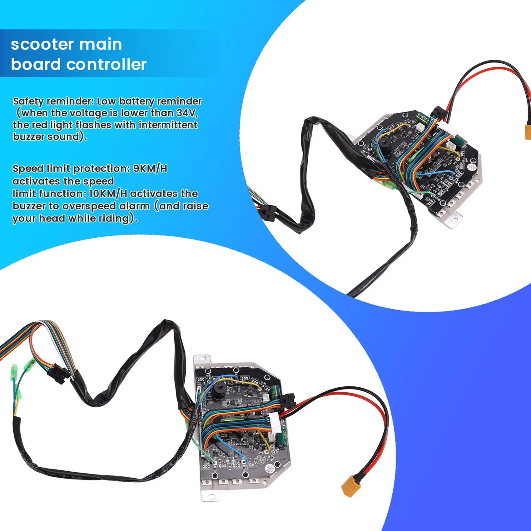 Placa-mãe controladora para scooter de 36V DIY de 6,5/8/10 polegadas, acessórios para scooter inteligente com autoequilíbrio, Hoverboard-X67A