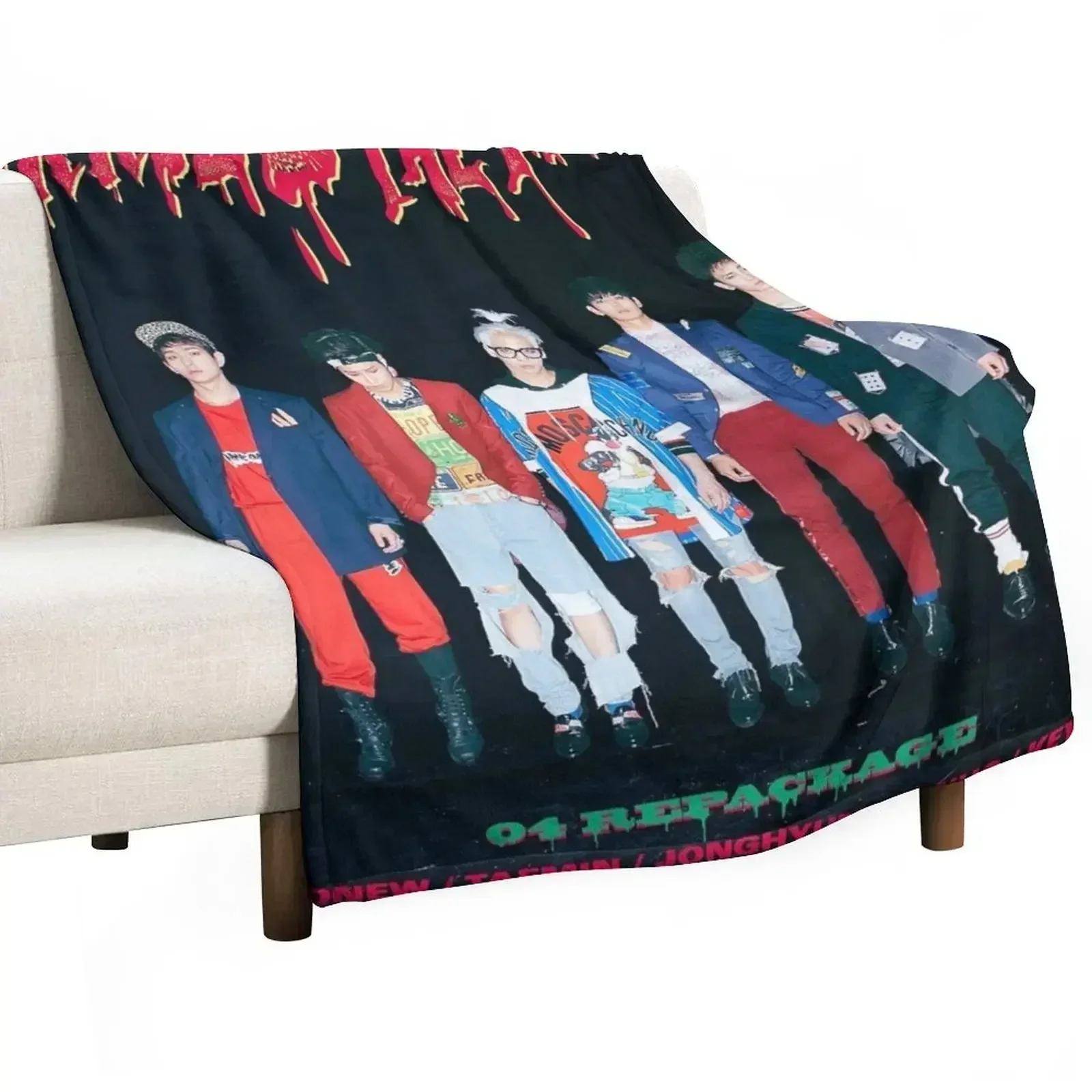 SHINee MARRIED TO THE MUSIC Throw Blanket Picnic Hair Blankets For Sofas Quilt Extra Large Throw Blankets