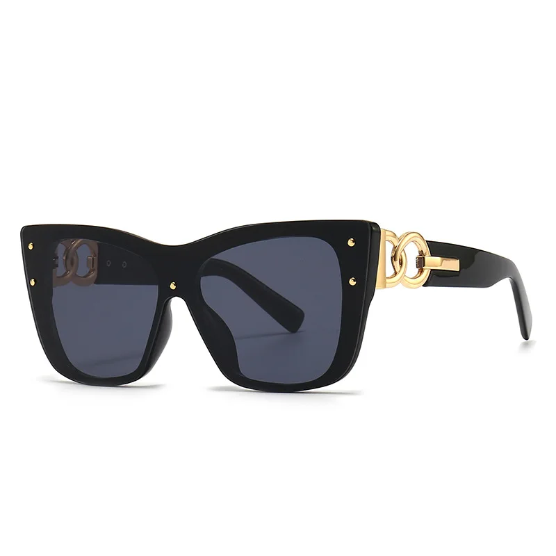 2025 New Fashion Big Frame Cat Eye Sunglasses For Ladies Street Shot Fashionable Sunglasses for Women Driving Shades UV400 image 4