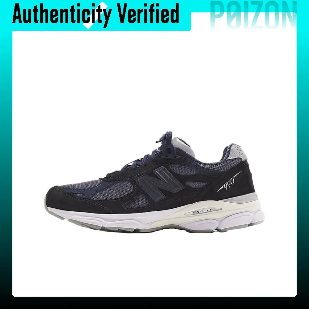 KITH X New Balance NB 990 V3 Running Shoes Unisex Low-top Black/Blue M990KI3