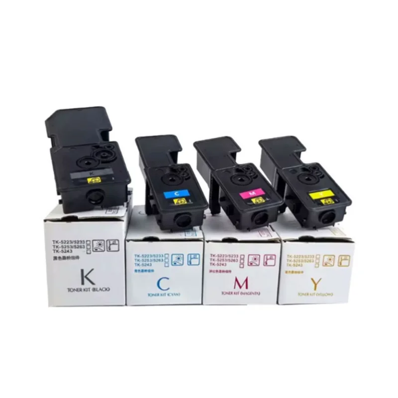 4Pcs 4K High Yield TK5240 TK5241 TK5242 TK5244 Toner Cartridge Compatible For Kyocera M5526cdn M5526cdw P5026cdw P5026cdn