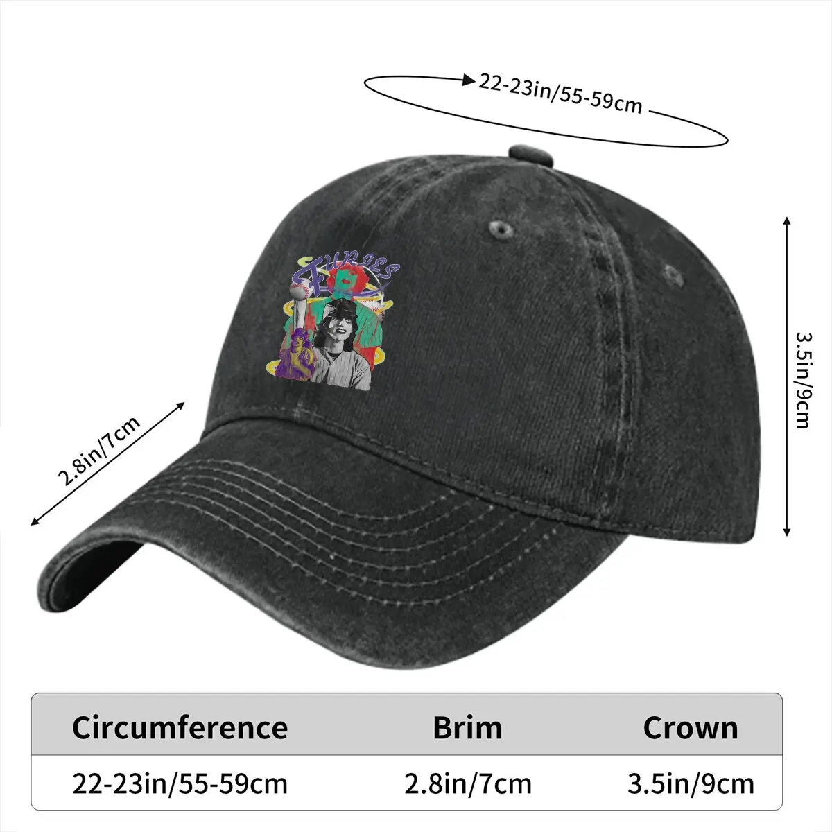 Furies Film Multicolor Hat Peaked Women's Cap Retro Design Personalized Visor Protection Hats