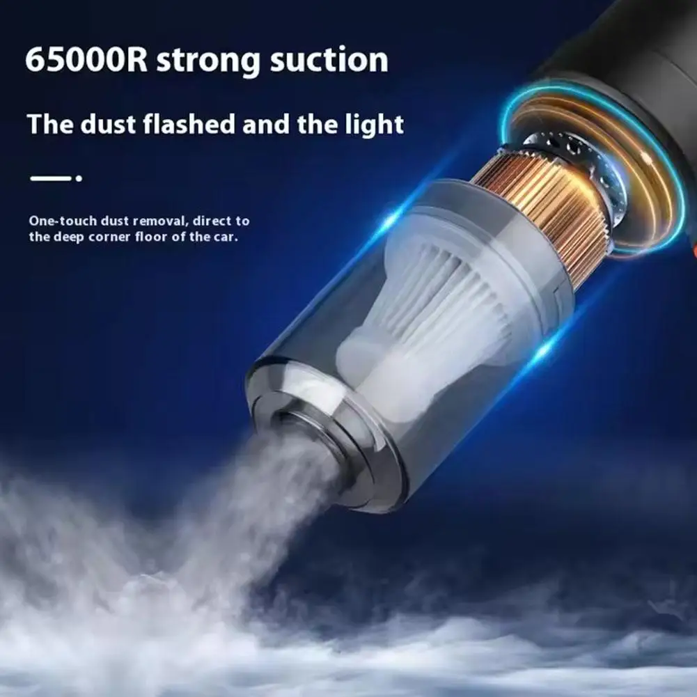 Portable Household Car Vacuum Cleaner Multi-functional Blowing Suction Integrated Mini Cordless Handheld Vacuum Cleaner For Car