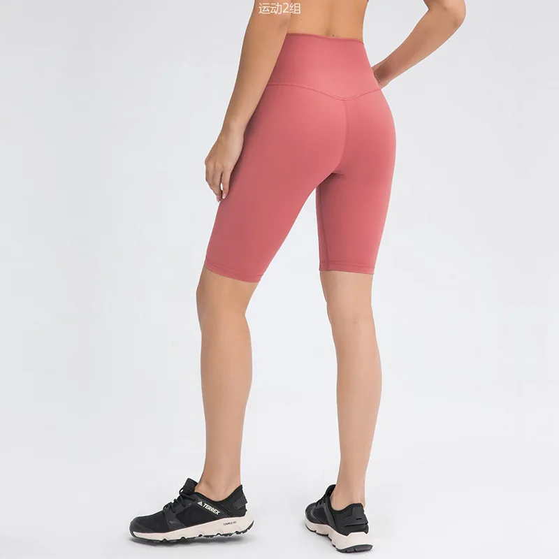 2024 Spring And Summer New No-embarrassment Line Yoga Five-point Pants, Hip-lifting High-waisted Sports Fitness Pants