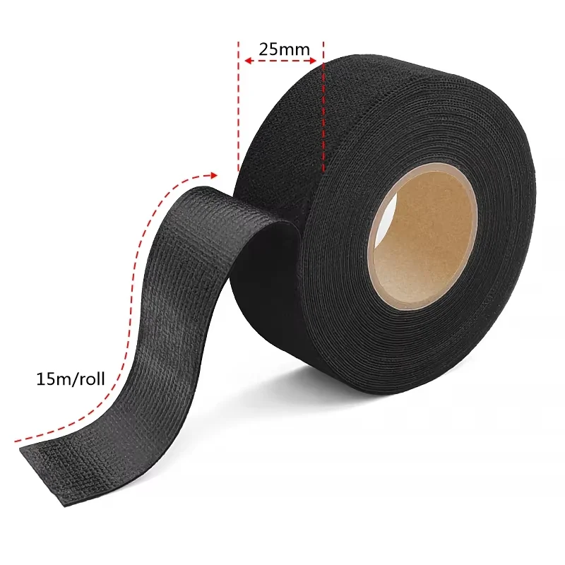 Heat Resistant Electrical Insulating Tape Width 9mm/19/25/32mm for Car Harness & Cable Protection Wiring Loom