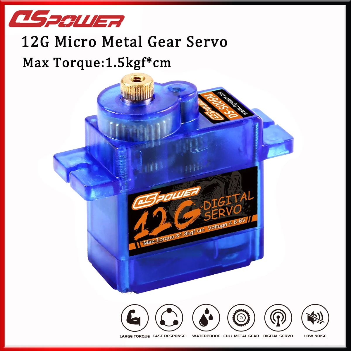 DSpower SG90 MG90S 9g 12g Micro Digital Servo Metal Gear Mini Servos Motor for RC Car WLtoys k969 k989 k999 Mini Q Drones Axail