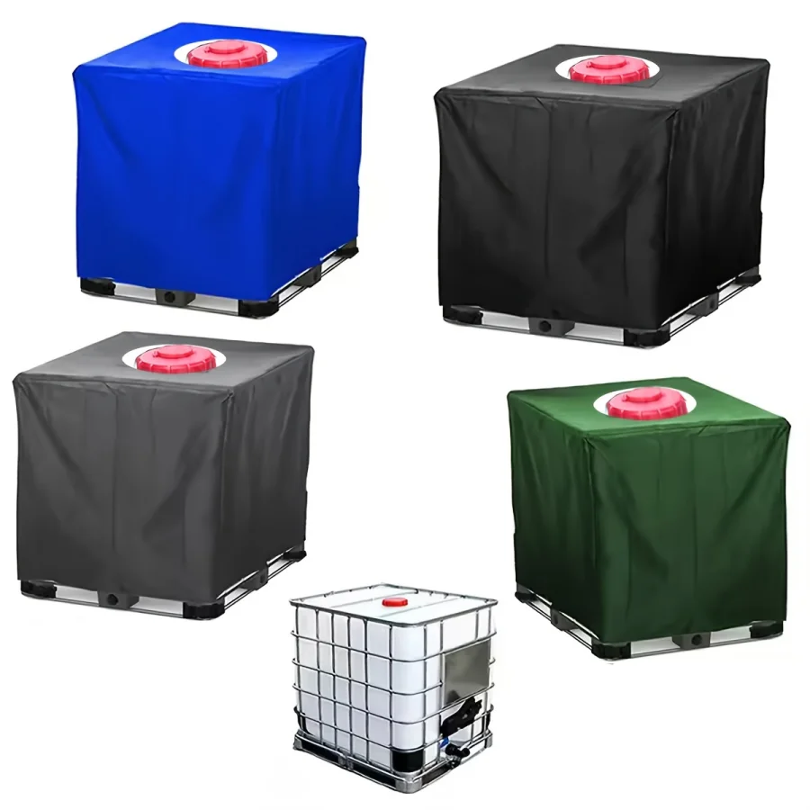 

IBC Tote Bag Cover Outdoor Water Tank Protective Cover Garden Sunshade Waterproof 275 Gallons for 1000L IBC Water Tank Cover