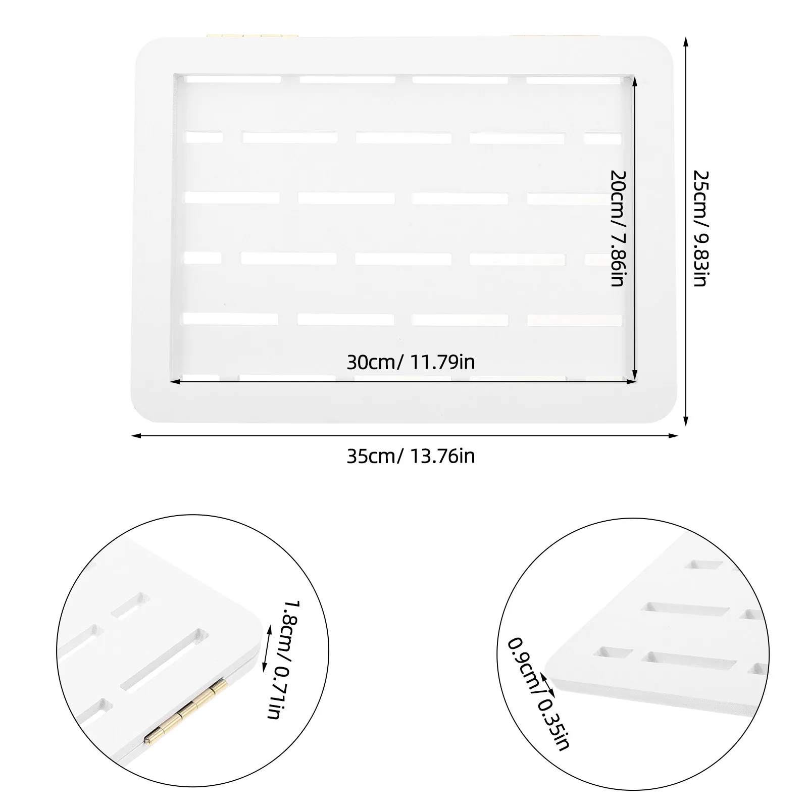 Decorative Electric Meter Box Cover 13.8x9.8 Inch No Drill Flip Up Panel Cover Matte Finish Rounded Edge for Living Room Bedroom