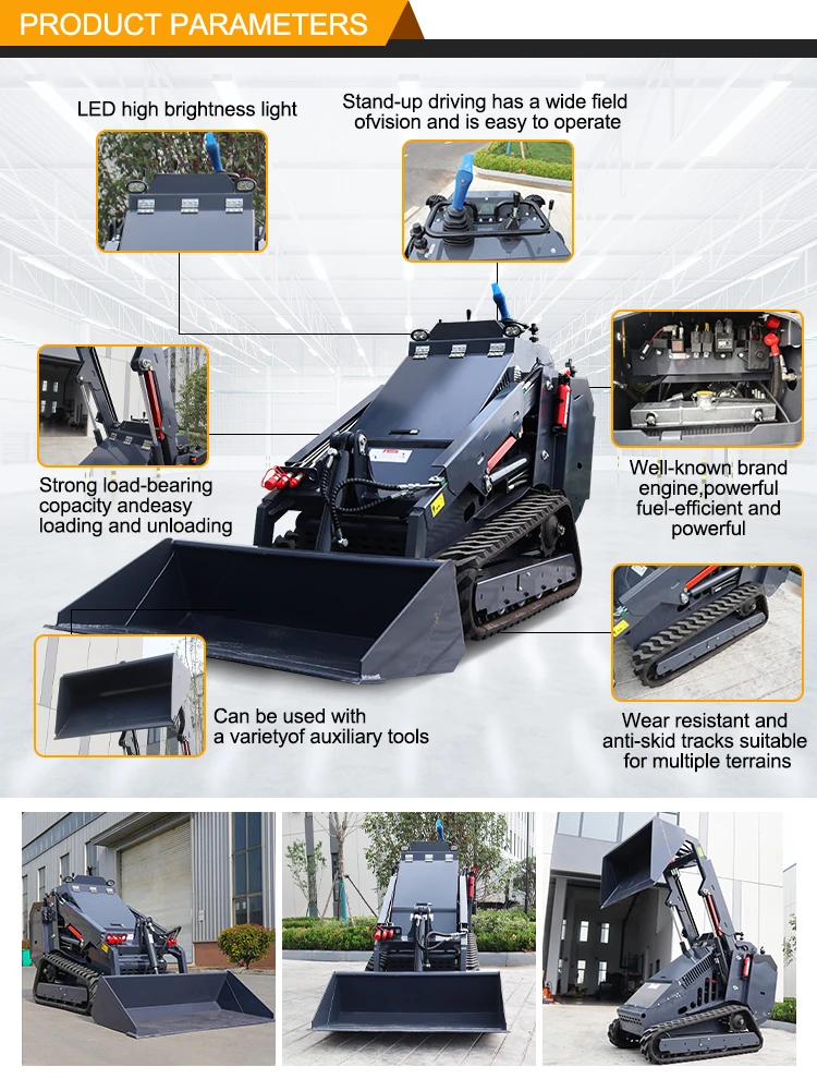 Maßgeschneiderter Kompaktlader & Raupenlader | CE- und EPA-zertifizierter Dieselmotor für Landwirtschaft, Bau und Landschaftsbau – Detail 3