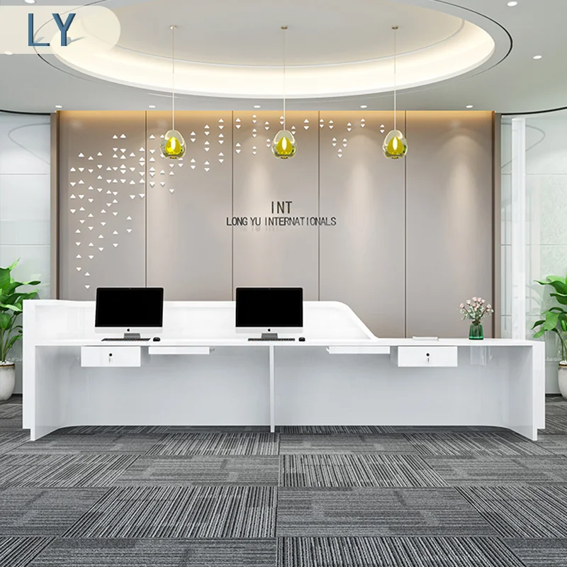 ホワイトホテルの受付デスク、ショップ、ビューティー、モダンバー、ラグジュアリー、エグゼクティブ、ディスプレイ、受付デスク、オーガナイザー、ビューロー、ラウンジ家具