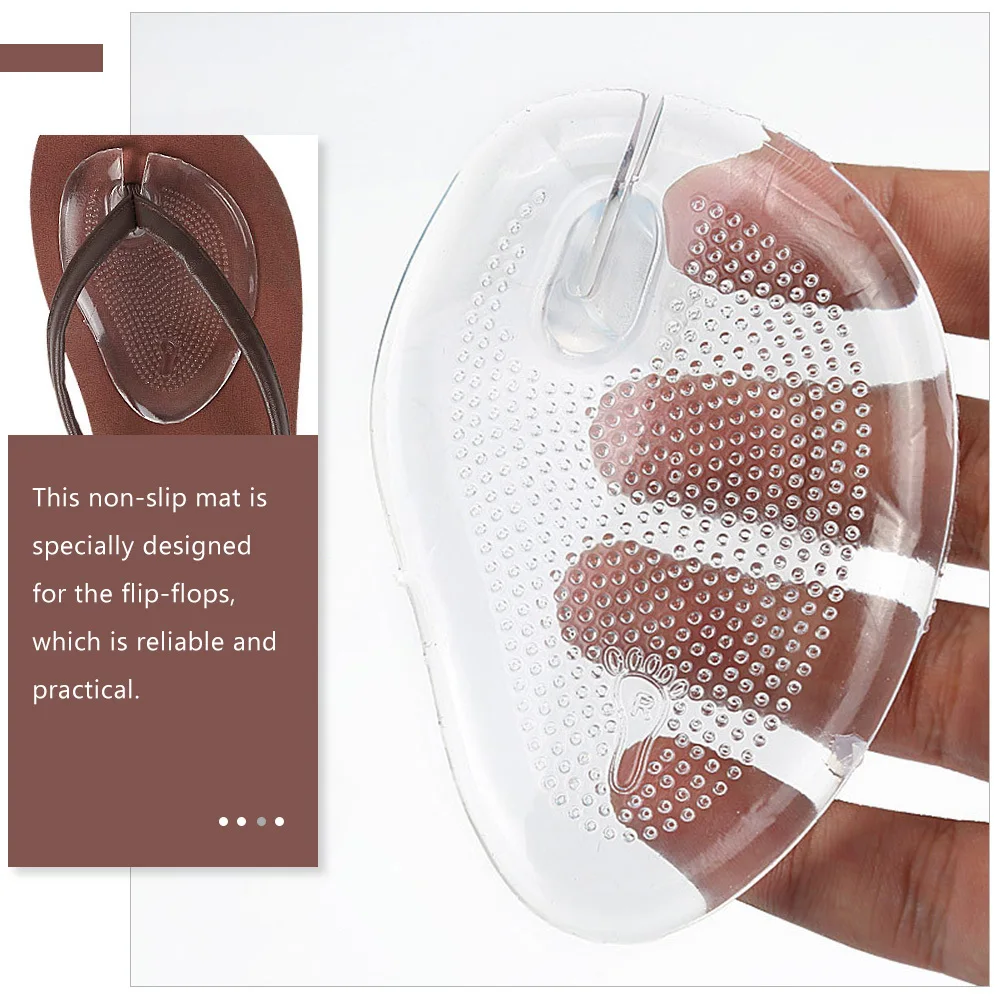 6 pezzi senza infradito per l'avampiede solette per massaggio antiscivolo strumento per la cura del piede resistente all'usura per sandali supporto leggero