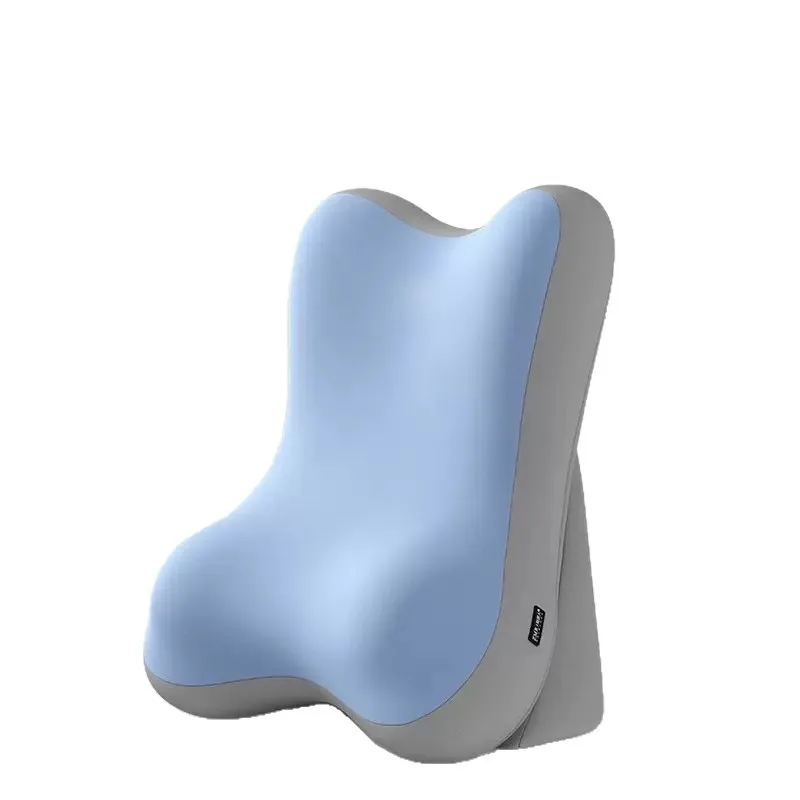 Ergonomic Bed Rest Pillow with Neck Lumbar Support Multifunctional Reading Cushion for Bed Phone Use Dorm Removable Cover