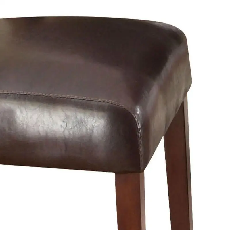 Conjunto de 2 cadeiras Espresso com encosto capitoné em nogueira