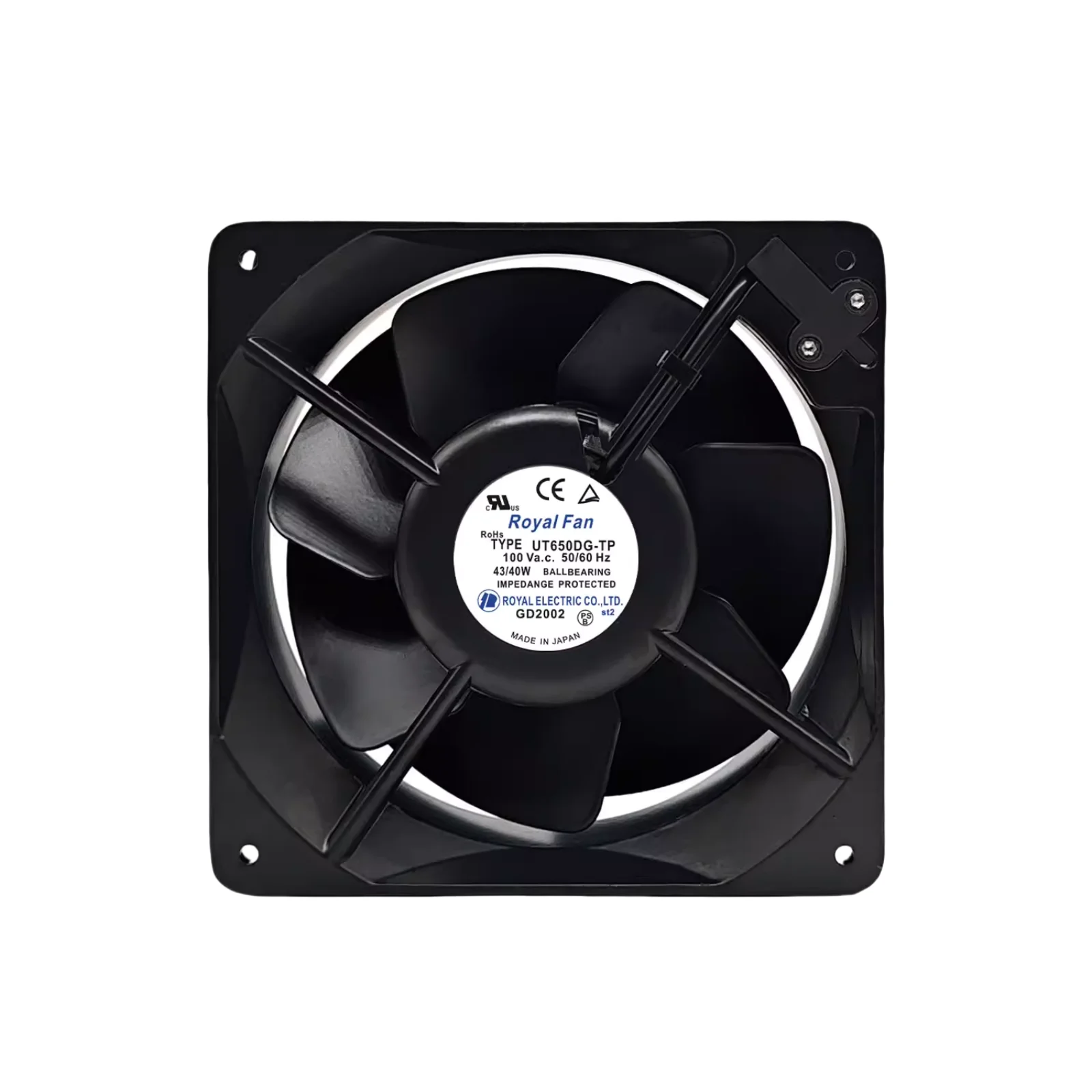 Original ROYAL FAN UT650DG-TP 160x160x55mm Industrial Cooling Fan - 100V 31W 2800RPM High-Temperature Resistant
