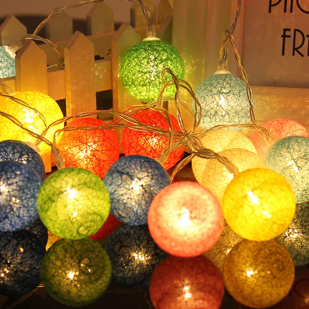 

1.2m LED String Lamp Ball Light Strings 10 Leds Warm White Blue Perfect Wedding Party Bedroom Landscape Decoration