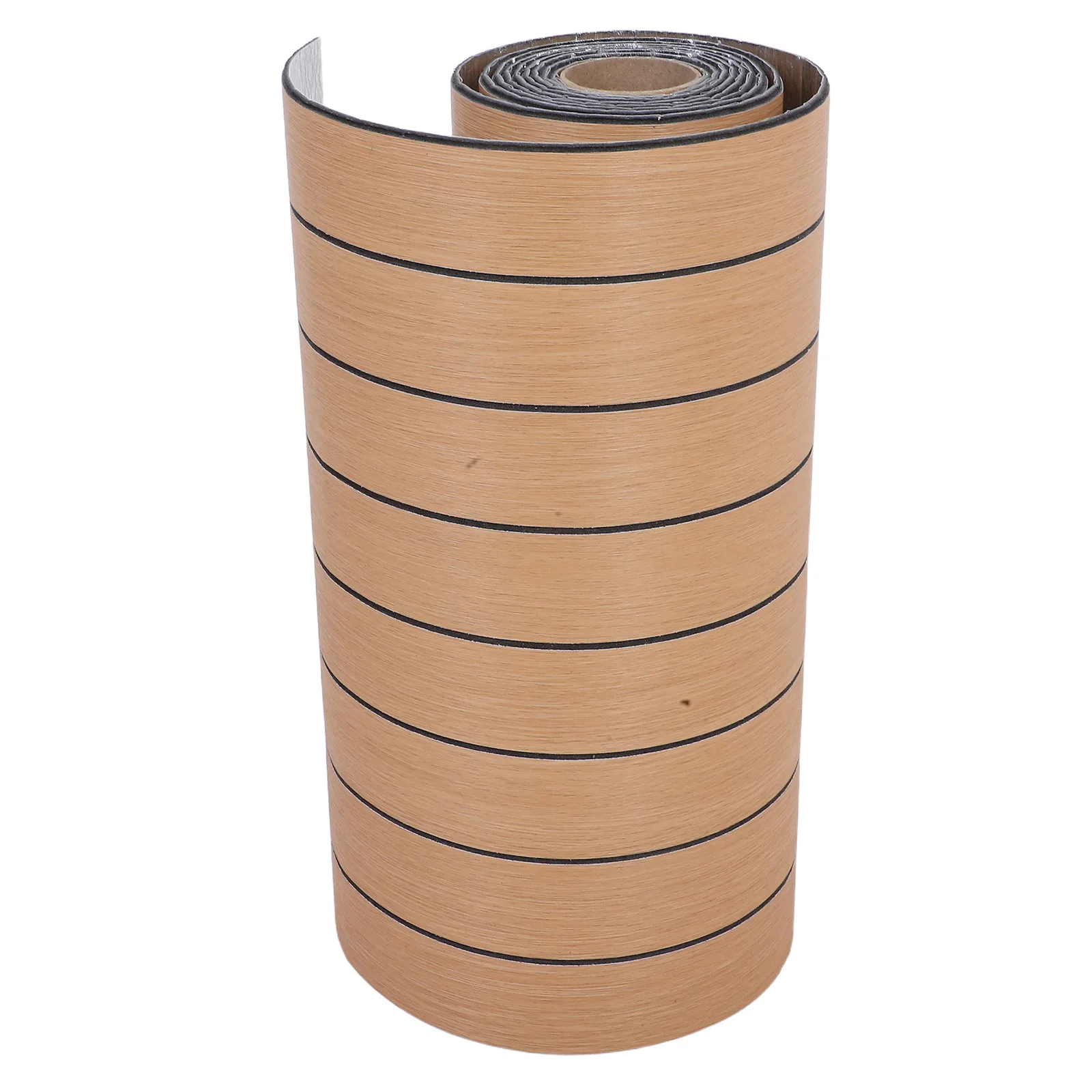 

3D Wall Slat Panels Peel Stick Self-Adhesive Waterproof Wallpaper Decorative Kitchen Bathroom Wall Panels 40cmx300cm Brown