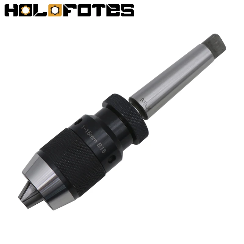 

Morse Self-tightening Drill Chuck B16 B18 MTA1 MTA3 MTB2 Heavy Duty Clamping Range 1-16mm +Morse Taper Arbor CNC Lathe Machine