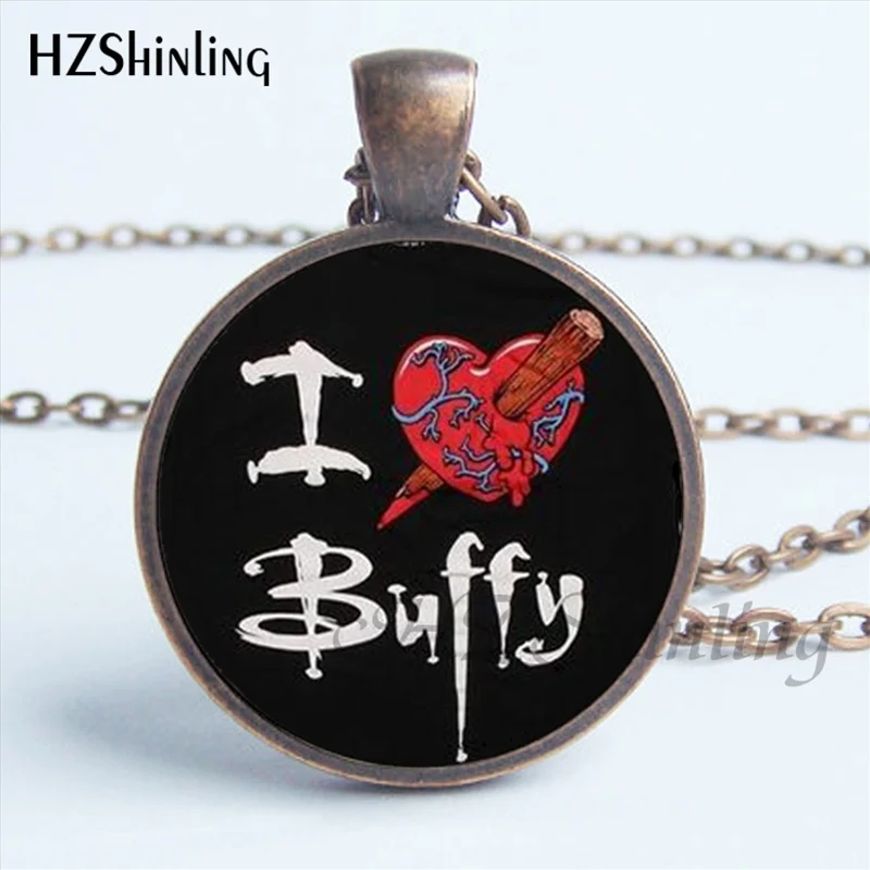 NS-00753 New Design Buffy the Vampire Slayer Necklace Handmade Buffy the Vampire Slayer Moon Photo Glass Cabochon Necklace HZ1