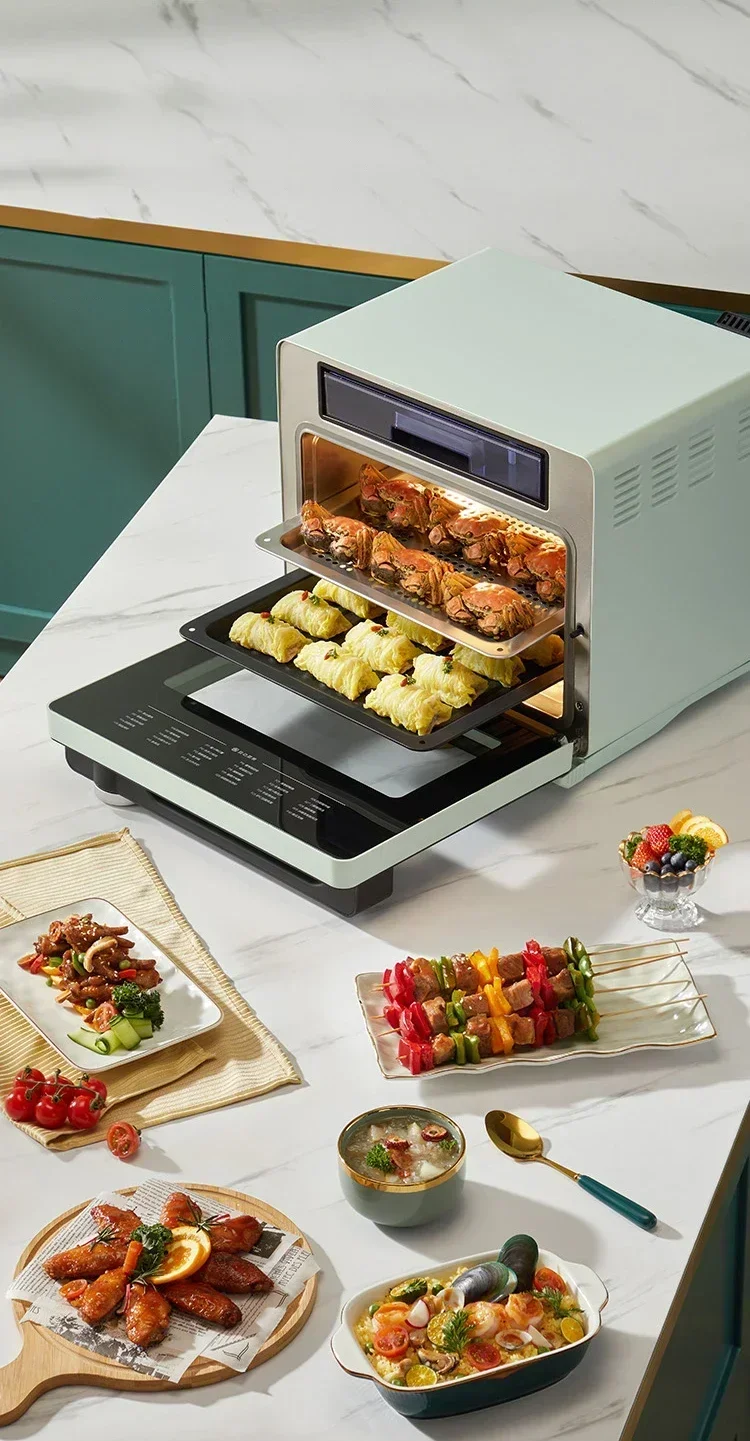 

2026 Desktop Steam Oven Multi-function Air Fryer Three-layer Steam Oven All-in-one Machine