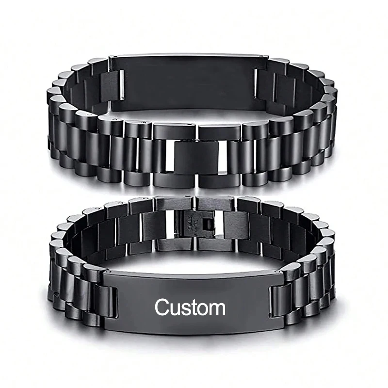 

Мужские браслеты из нержавеющей стали с гравировкой на заказ