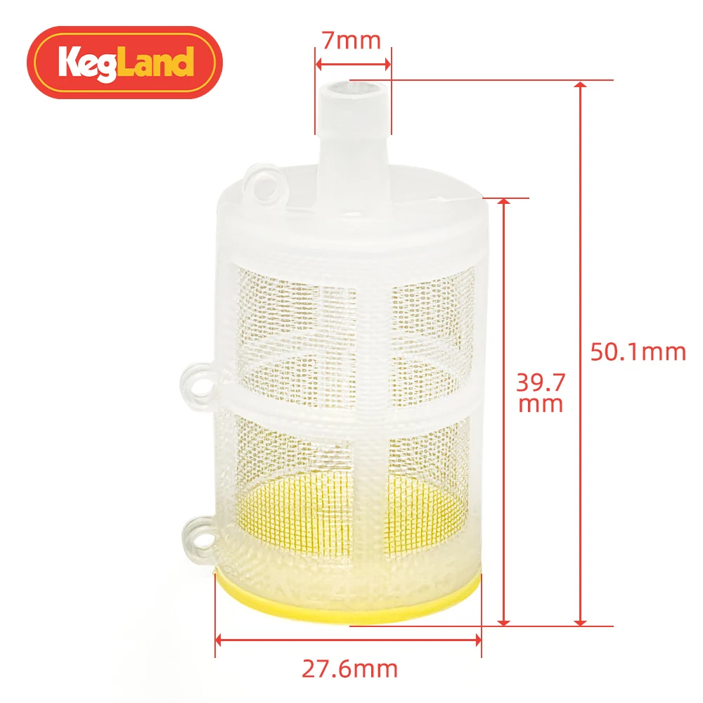KegLand 5PCS Weighted Floating Dip Tube Filter Brew Sediment Strainer Home Brewing