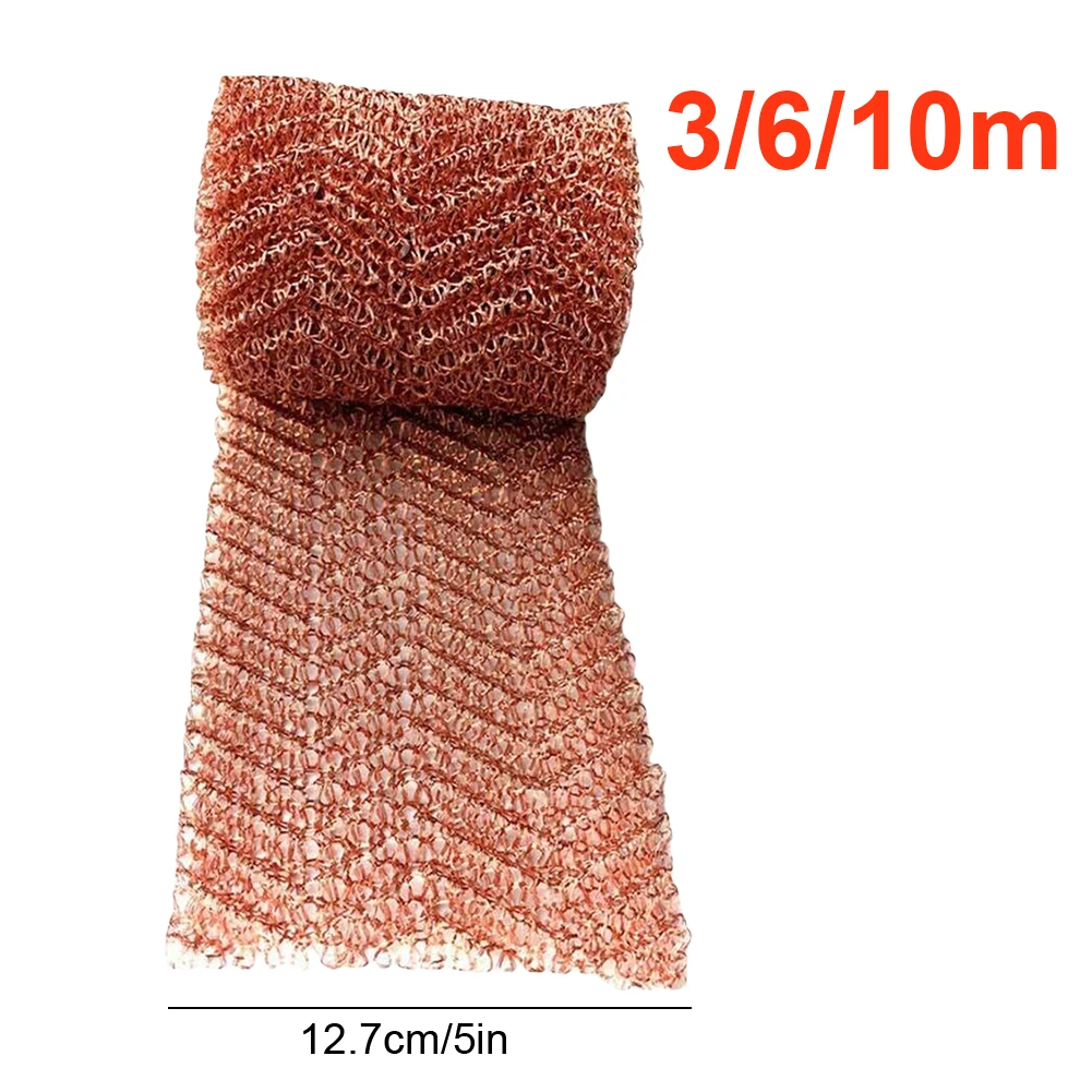 

Copper Mesh Slug Repeller Rustproof Copper Wire Mesh Long Lasting Slugs Expeller for Garden Plant Protection