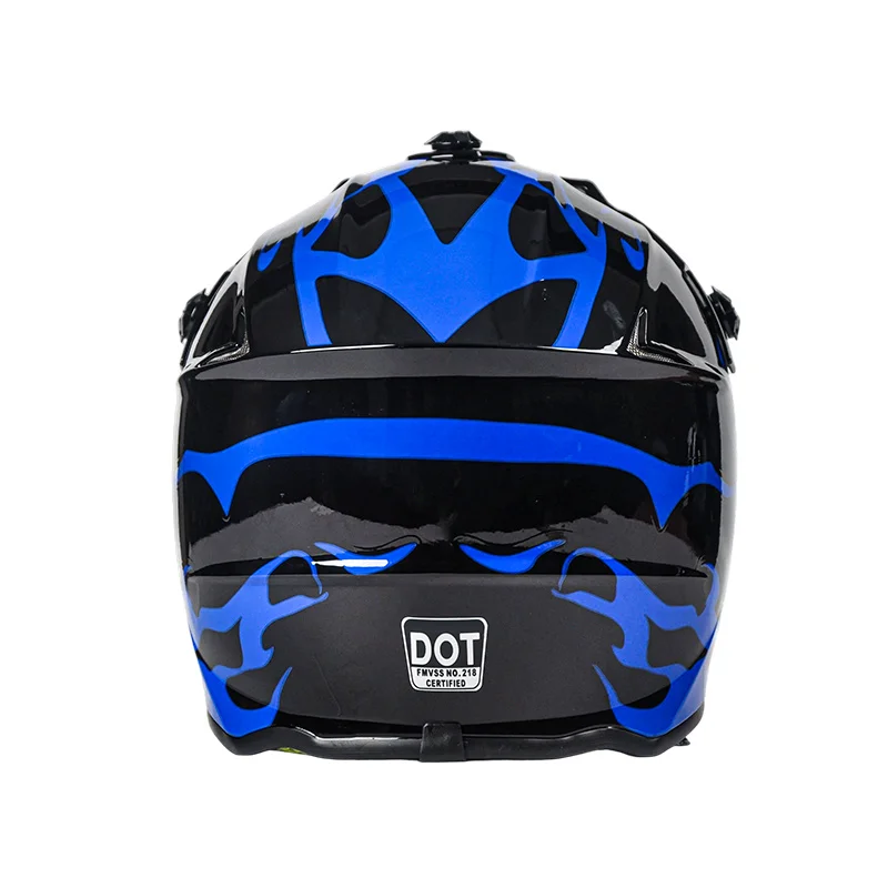 Hot Sale Dot Certified Kids Motorcycle Helmets Suitable for Off-Road Street Riding Mountain Bikes Helmet with Goggles Factory