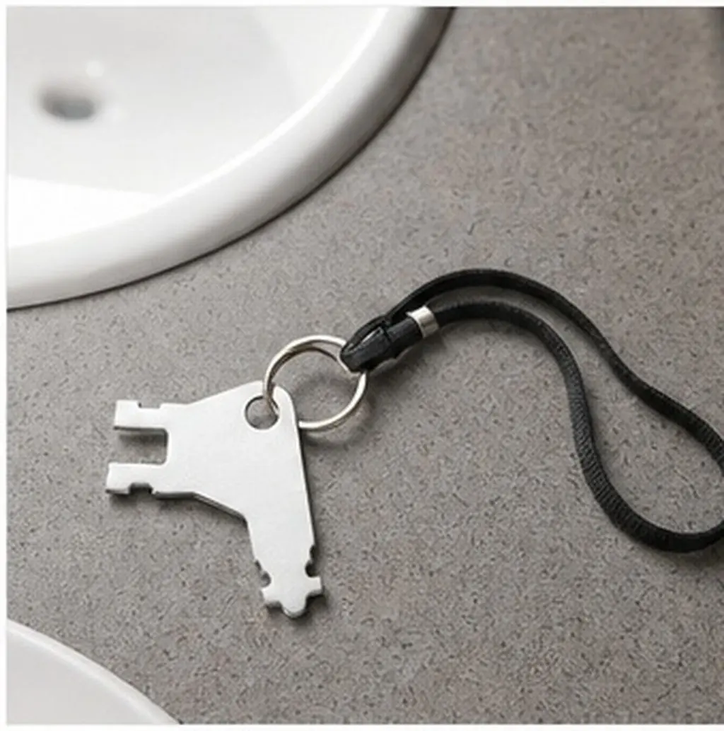 5 pcs Commercial Metal Paper Towel Dispenser Key Universal Replacement Halloween Christmas New Year Metal Construction Keys