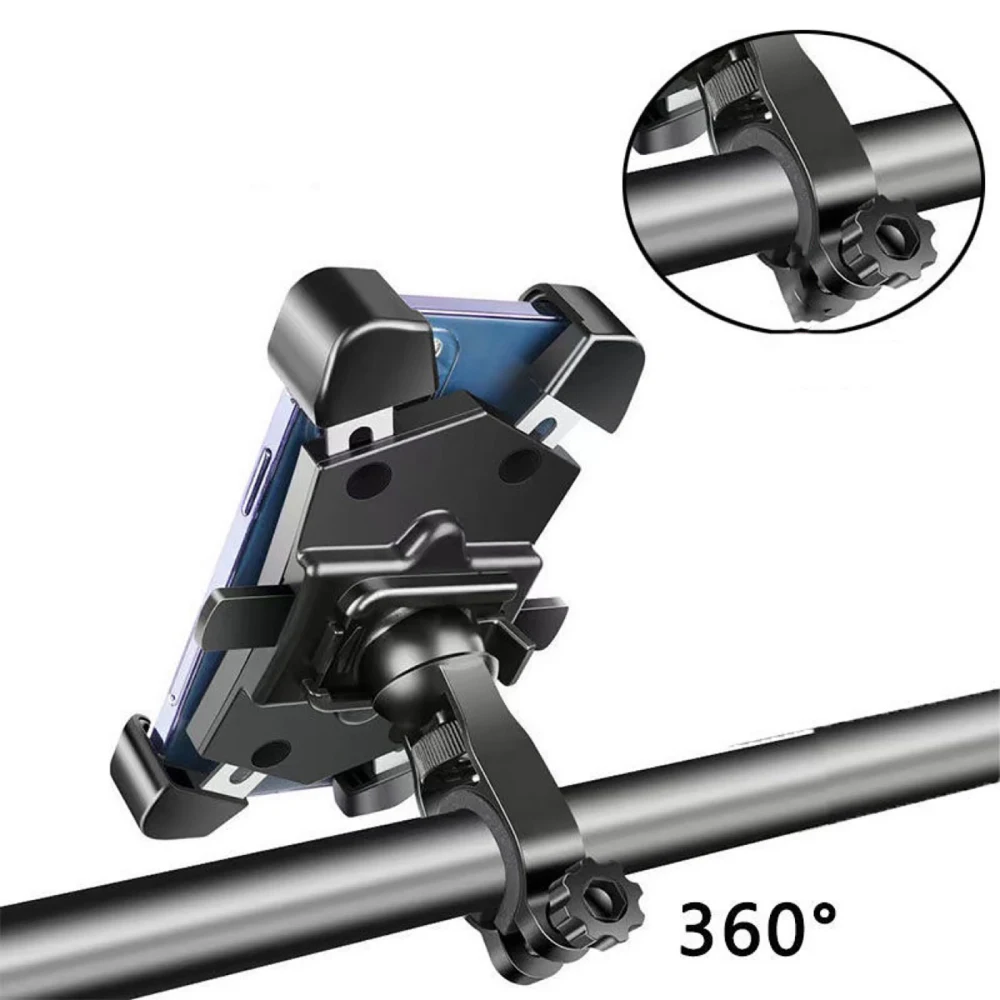 Phone Navigation Holder Auto Lock Motorcycle Electric Bicycle  Rearview Mirror Mobile Phone Navigation Holder