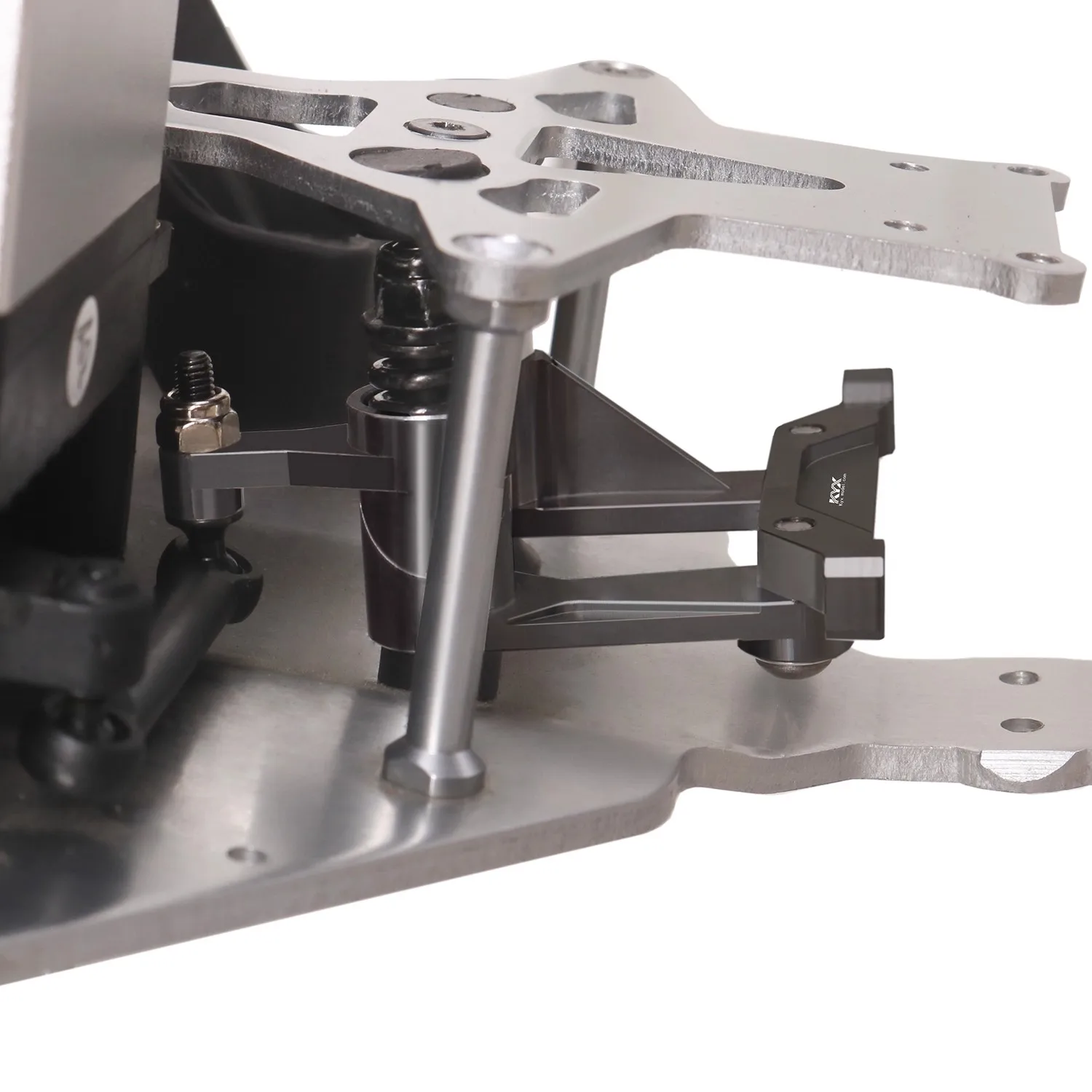 KYX model auto Losi kleine Baja Rey Raptor 1/10 vierwielaandrijving korte vrachtwagen aluminium stuurinrichting