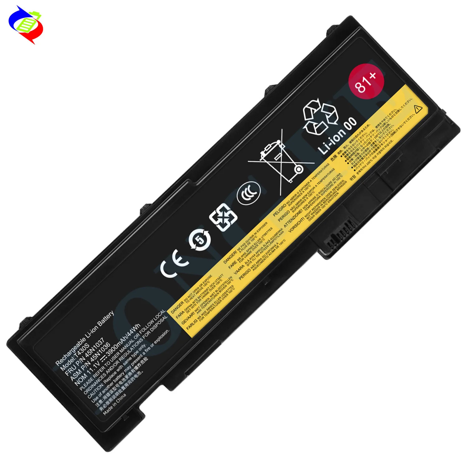 44Wh T430S Laptop Battery for Lenovo ThinkPad T420S T420si T430si 11.1V 45N1039 45N1038 45N1036 42T4846 42T4847 Battery