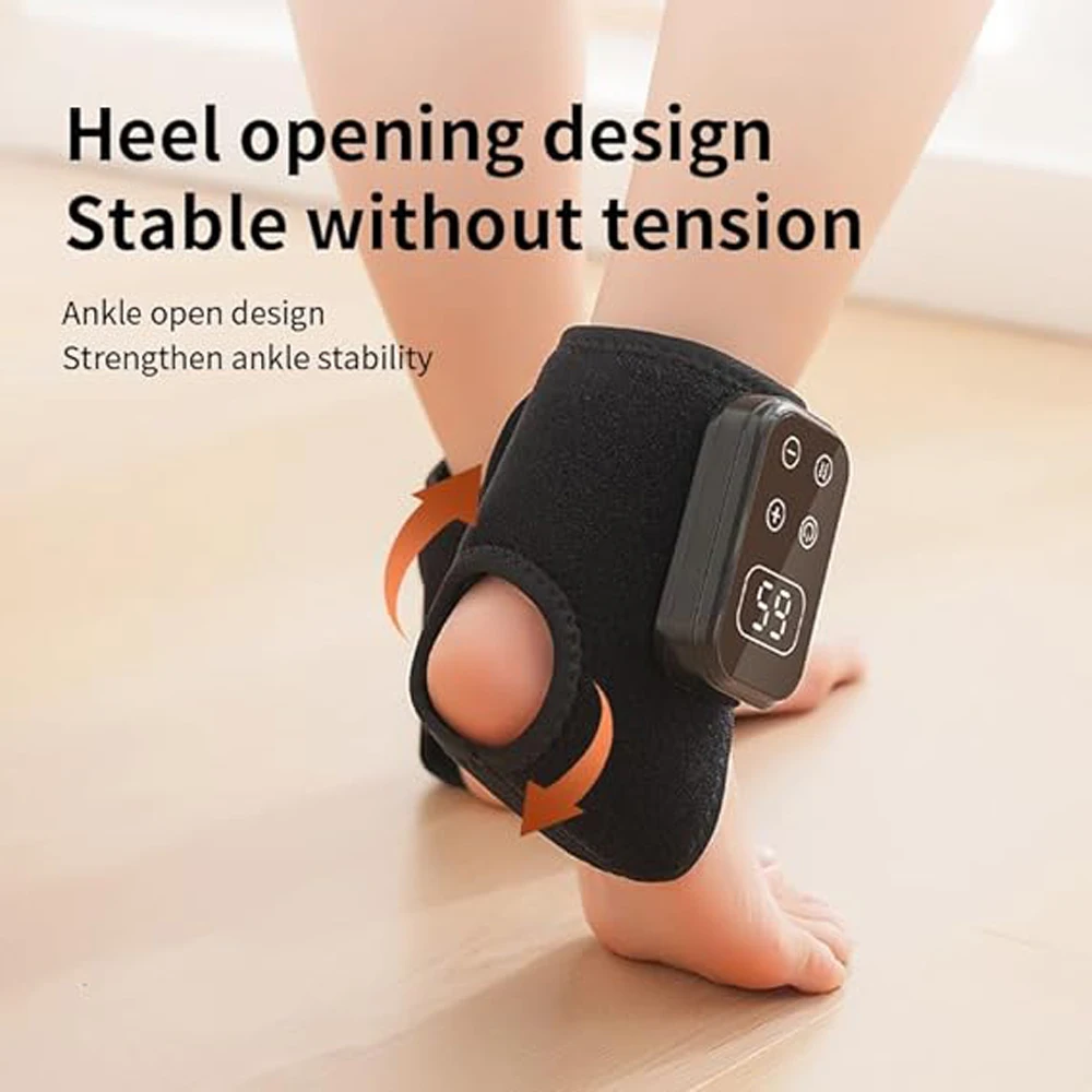 Wireless 4-in-one foot massager Electric Foot & Hand Massager with Vibration Warm Hot Compress for Ankle Knee Foot Deep Relax