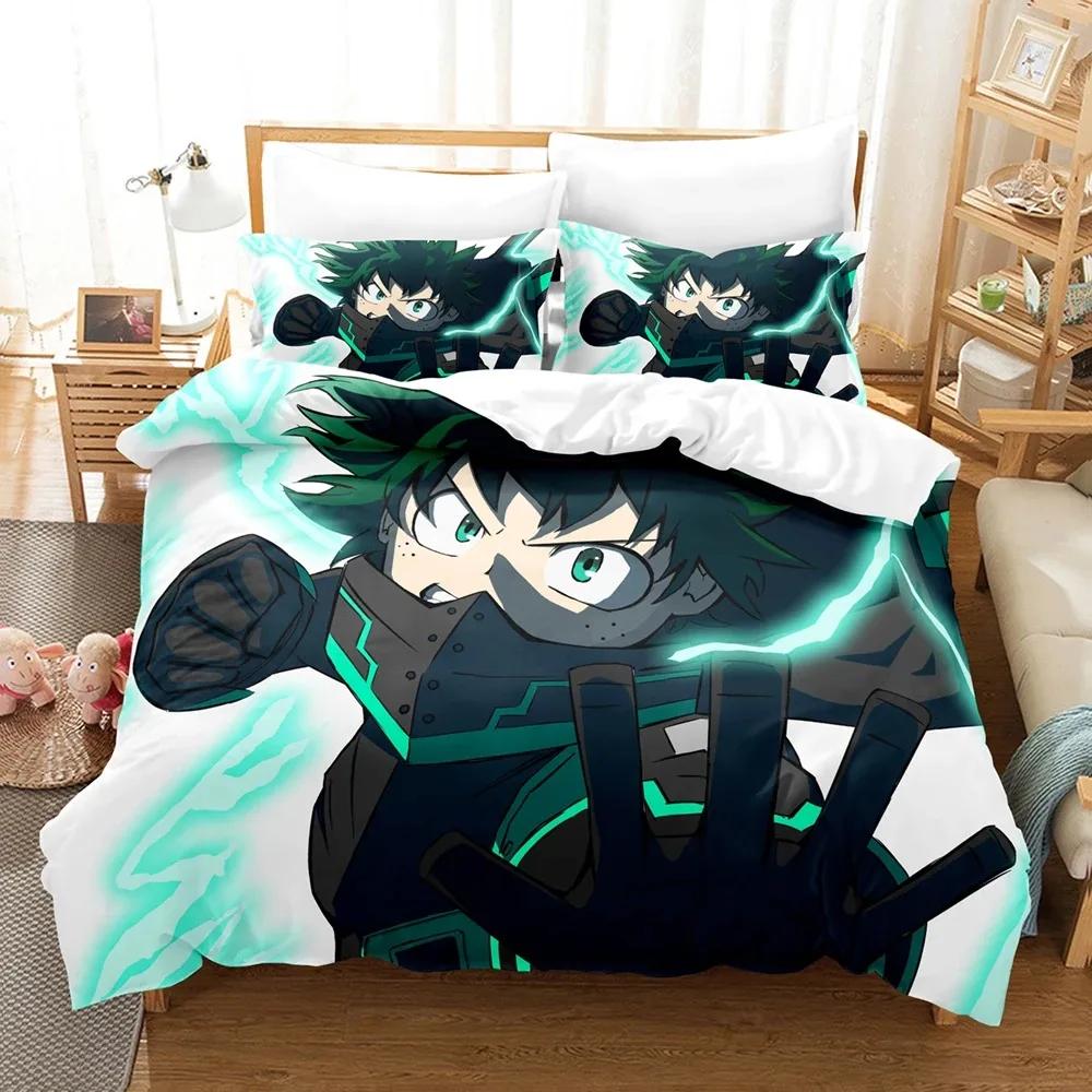 

Anime Bedding Set My Hero Academia Quilt Duvet Cover Sets No Sheet Home Decor Single Queen King Size Gift Cute Kids Cartoon