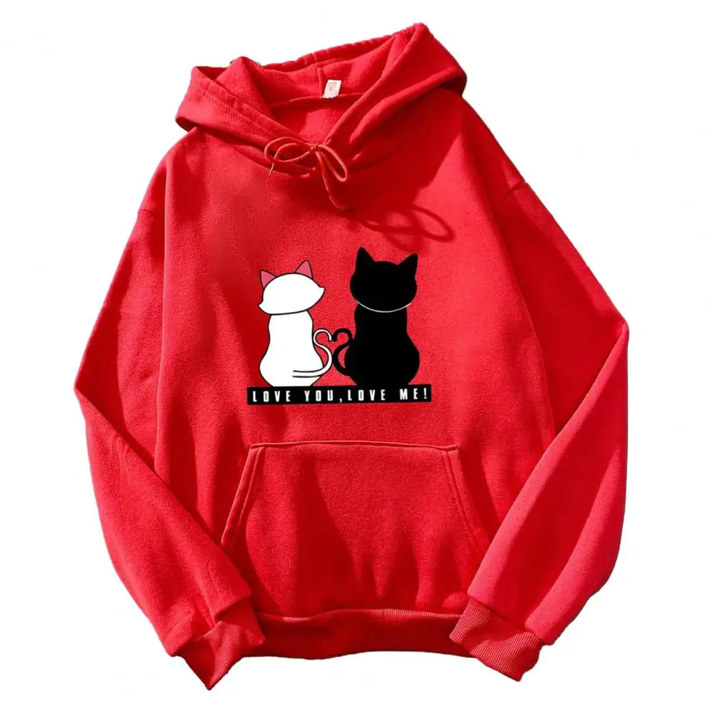 

2023 Streetwear Hoodies Women Sweatshirt Autumn Polyester Long Sleeve Hoodies Cat Print Sweatshirt Women sudadera mujer