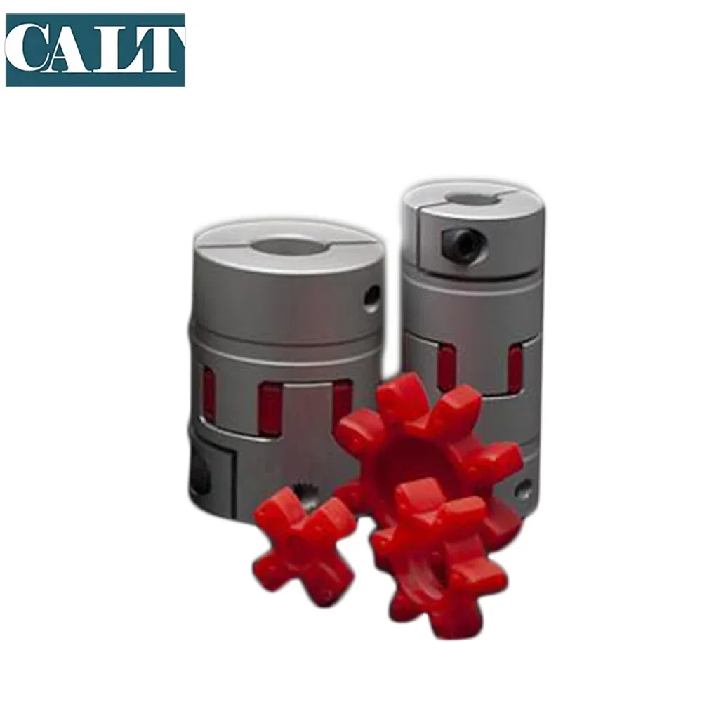 Customized CNC Motor clamping Jaw spider plum Shaft Coupler Flexible Coupling D80 L114  35*35mm