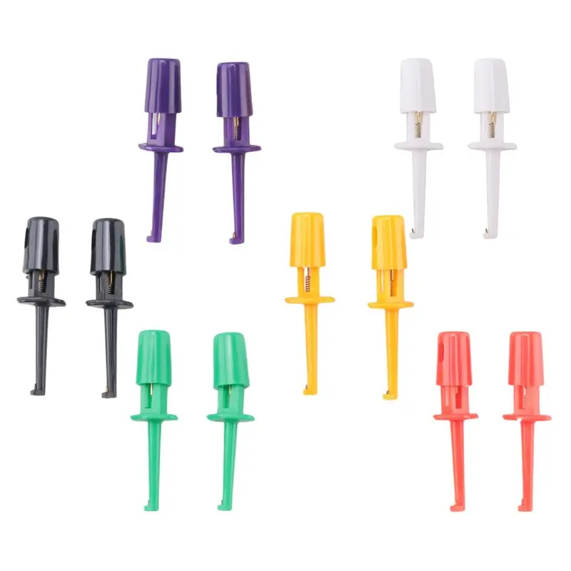A95I-6-Color 48-Piece Test Probe Hook Mini IC Test Hook Suitable For Multimeter SMT SMD Wire Kit