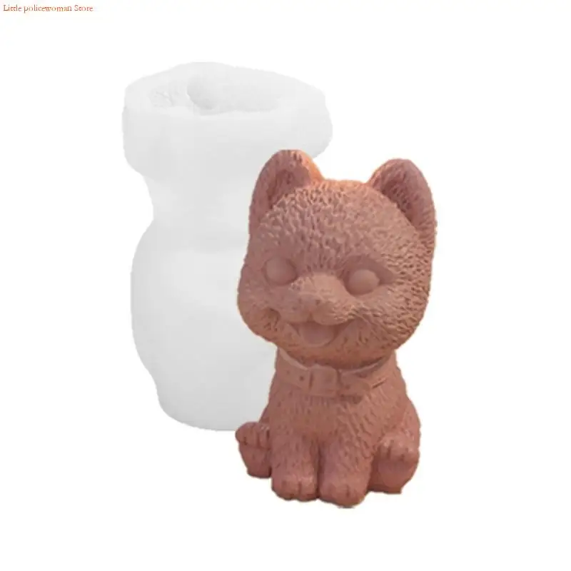 F92D Easy to Use Silicone Mold for Making Dog Table Decors Ornament