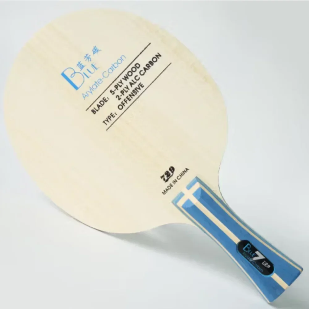 729 Blauw ALC Carbon Tafeltennisblad Professioneel Offensief Pingpongblad 5 + 2 Externe ALC voor Quick Attack met lus