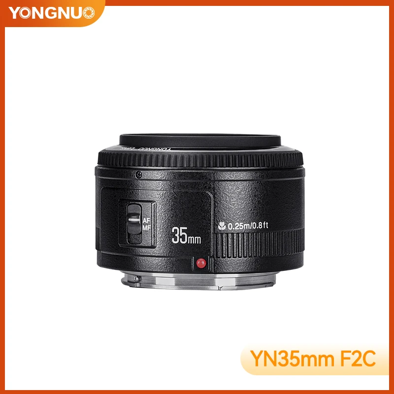 Yongnuo YN35mm lense 35mm F2 Auto Focus lens For Canon 450D 550D 650D 1100D 5D mark III 700D 600D 70D 60D 6DEF and adapter ring