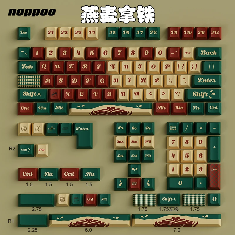 Mechanical keyboard keycap PBT sublimation original theme support 61/68/84/98/100 etc