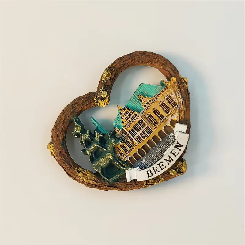ألمانيا، بريمن، بريمر راثاوس، مجسمة ثلاثية الأبعاد، هدايا تذكارية للسياحة، لوحة من الراتنج، ديكور منزلي، مغناطيس الثلاجة