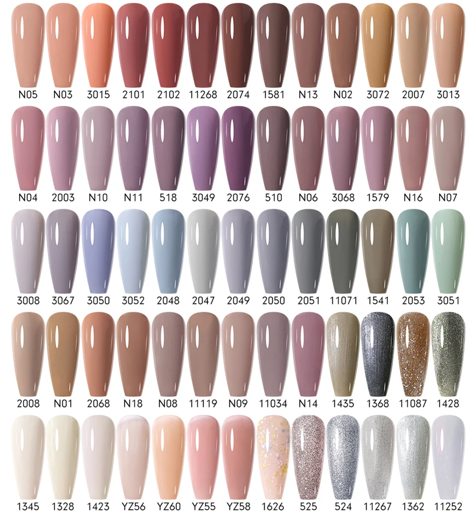 Arte Clavo HEMA TPO Free 15ml 12-teiliges Gel-Nagellack-Set Hochpigmentierte Regenbogen-Farbenpalette für Salon-Nageldesign – Detail 8