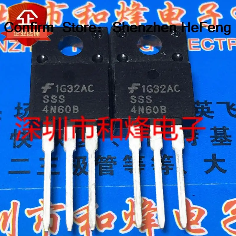 5PCS-10PCS SSS4N60B  TO-220F 4A 600V   On Stock New And Original